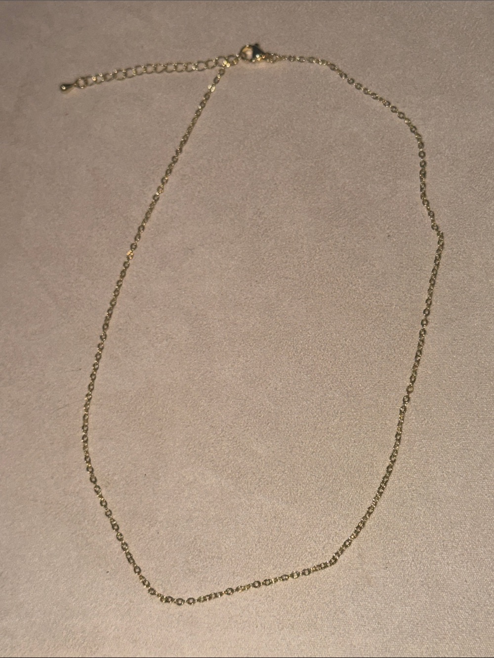 New 18K Gold O Chain Necklace 16”+2”